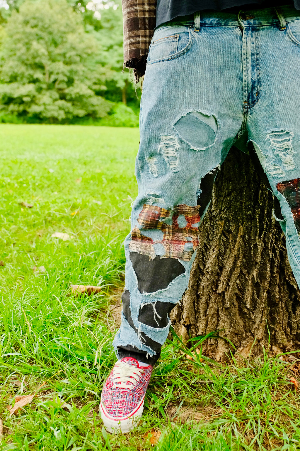Reworked light wash Denim 33/30