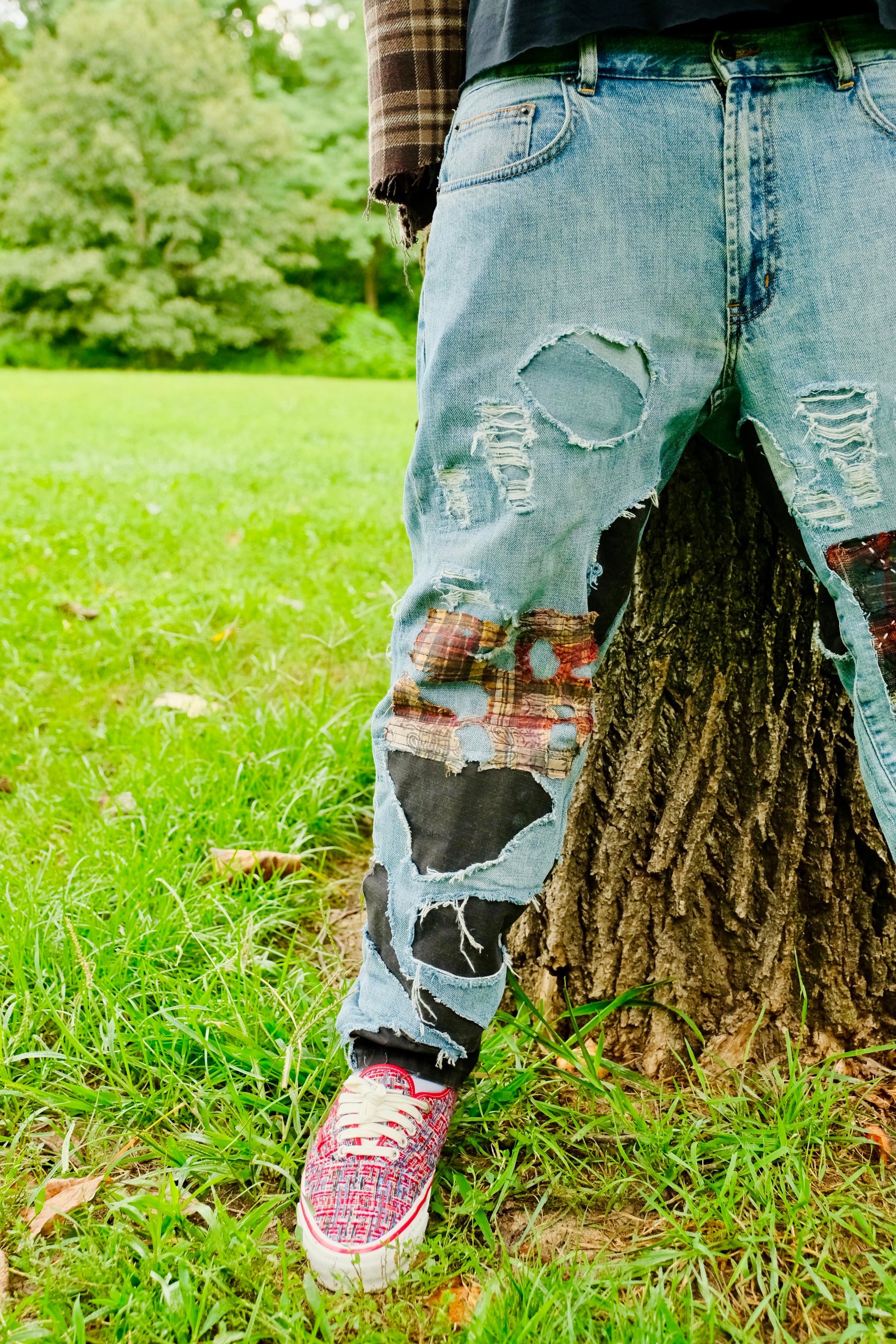 Reworked light wash Denim 33/30