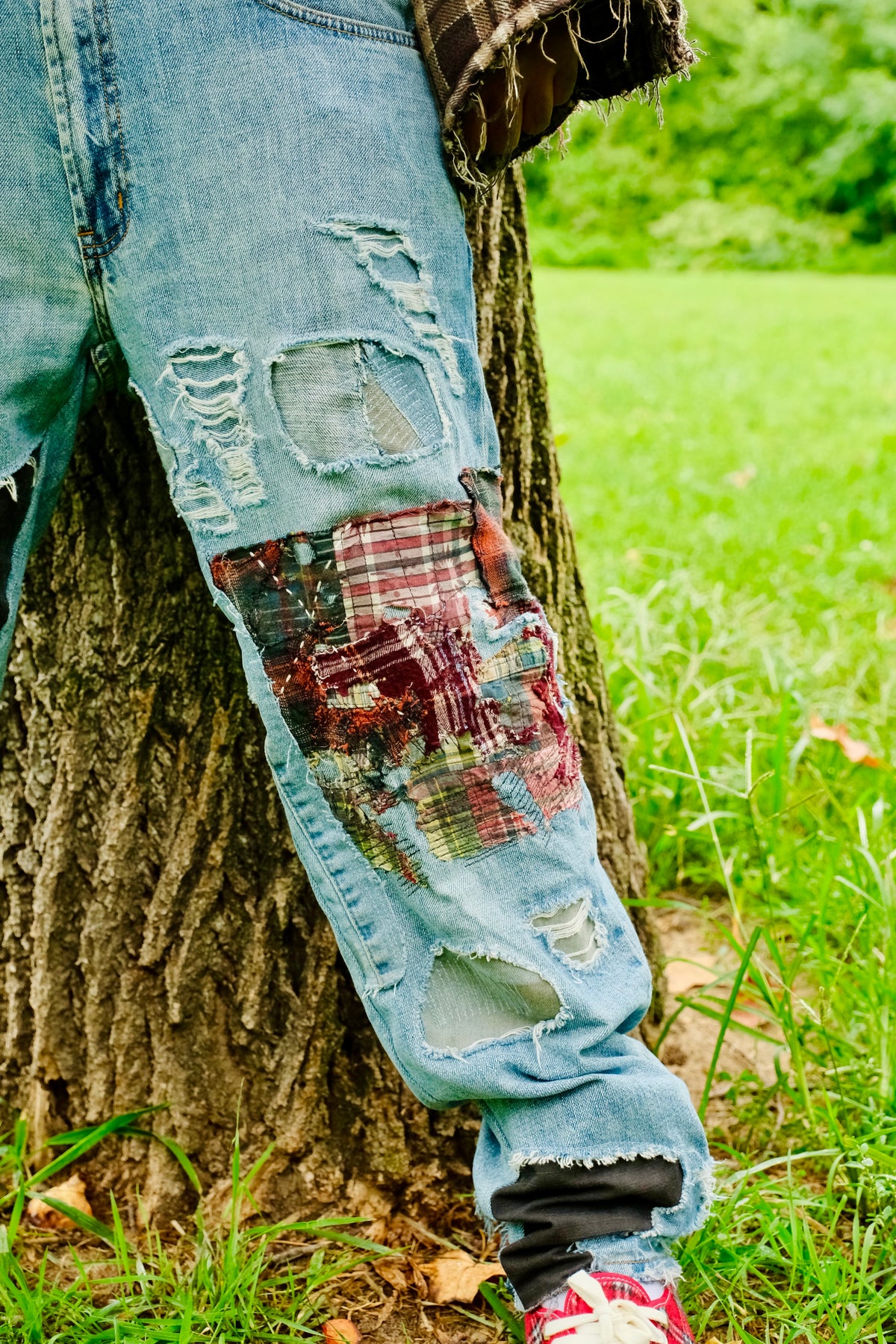 Reworked light wash Denim 33/30