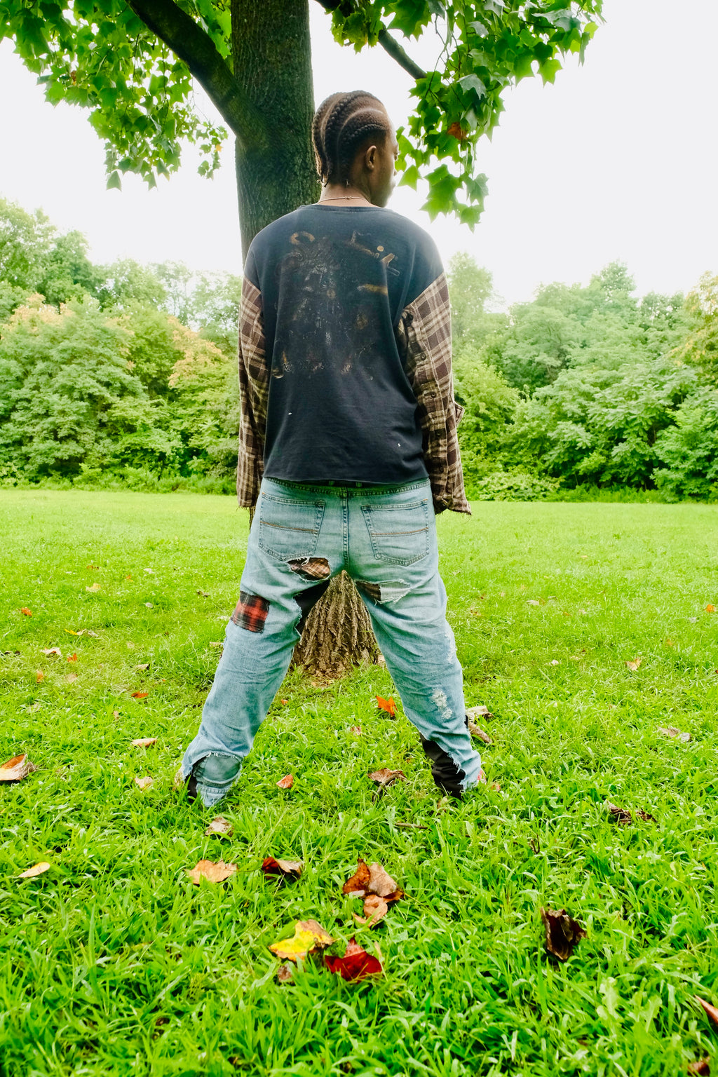 Reworked light wash Denim 33/30