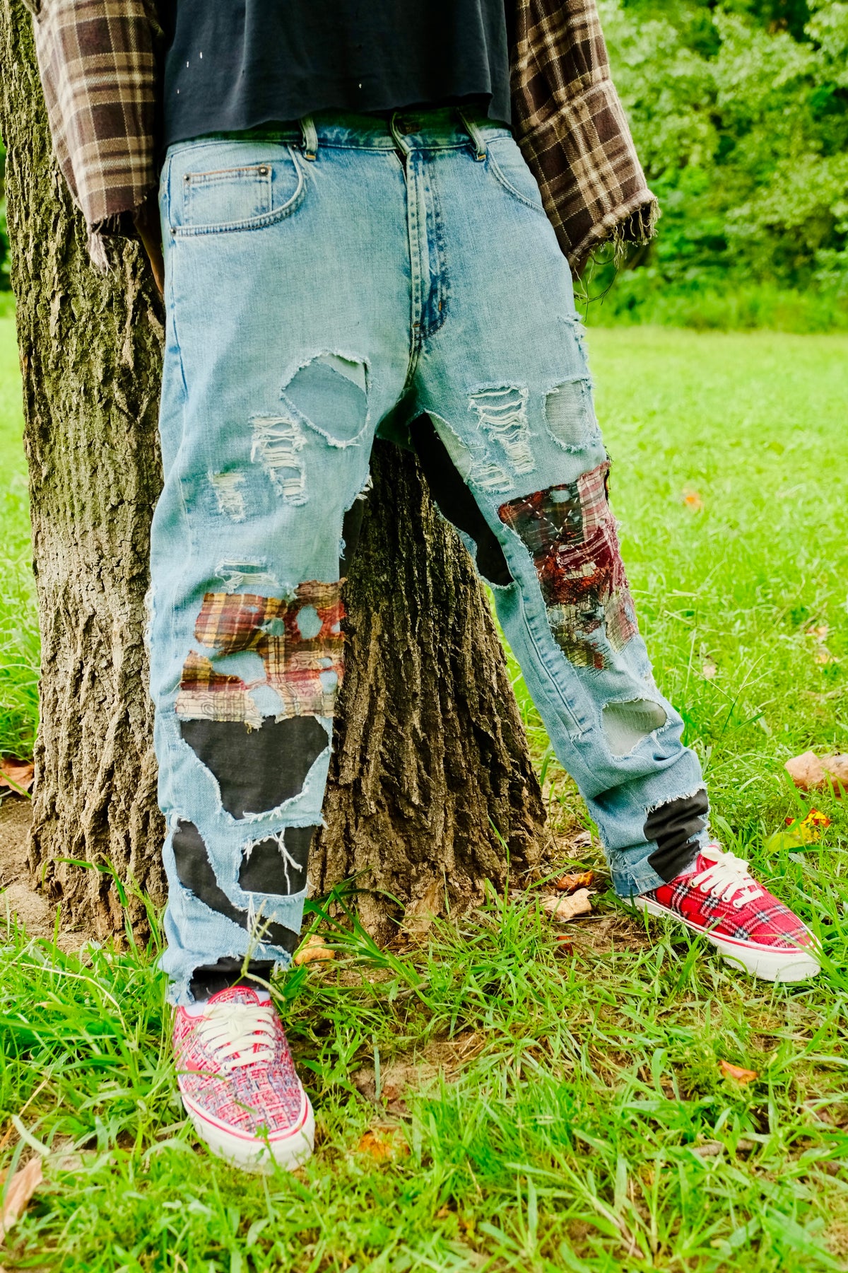 Reworked light wash Denim 33/30